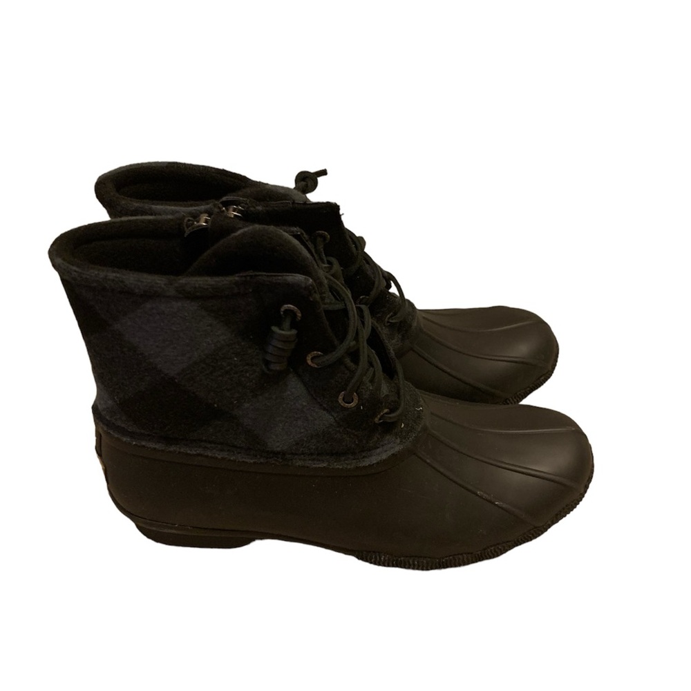 Women’s Sperry Saltwater Plaid Boots Size 10
